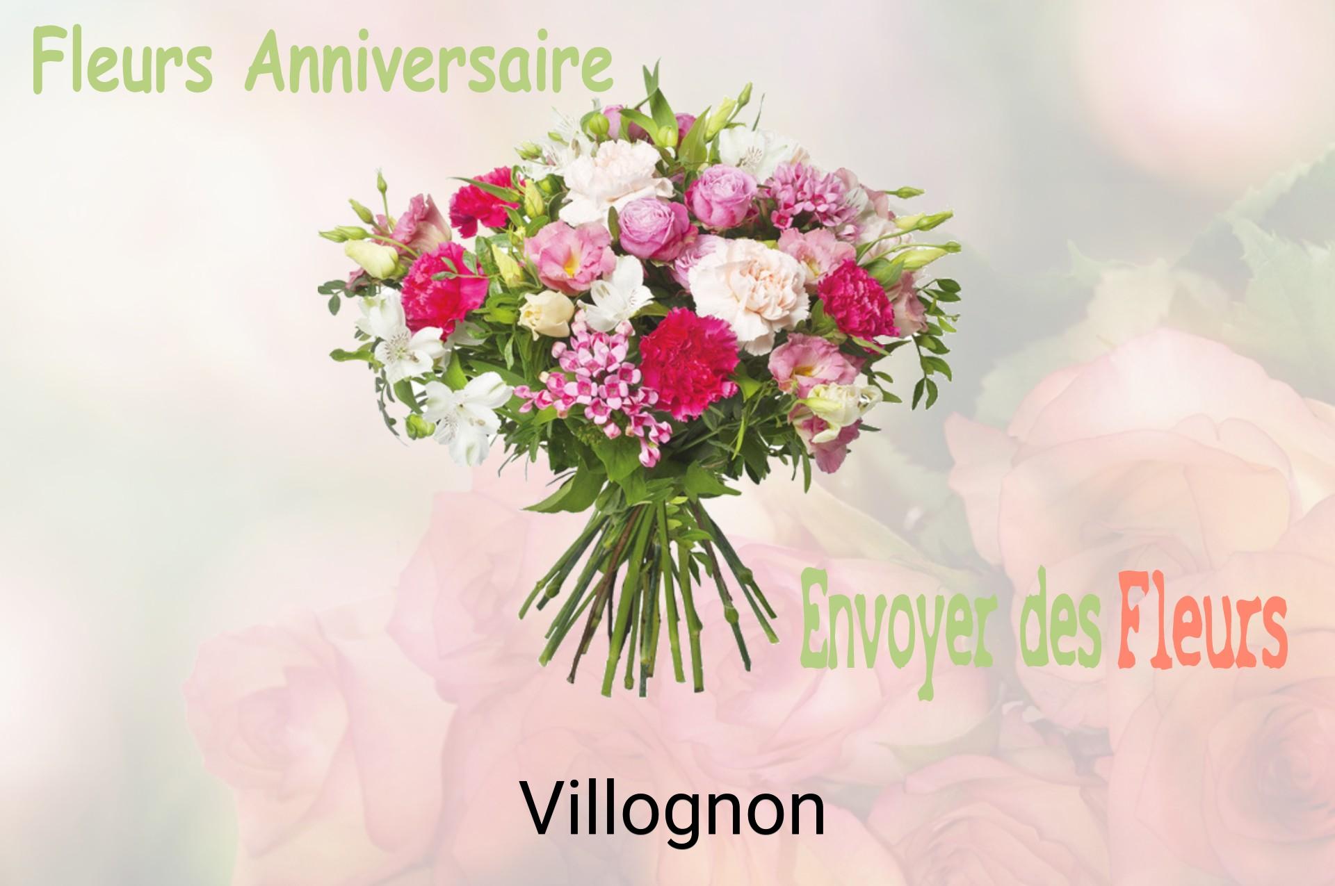 Bouquet de fleurs d’anniversaire livré à Villognon
