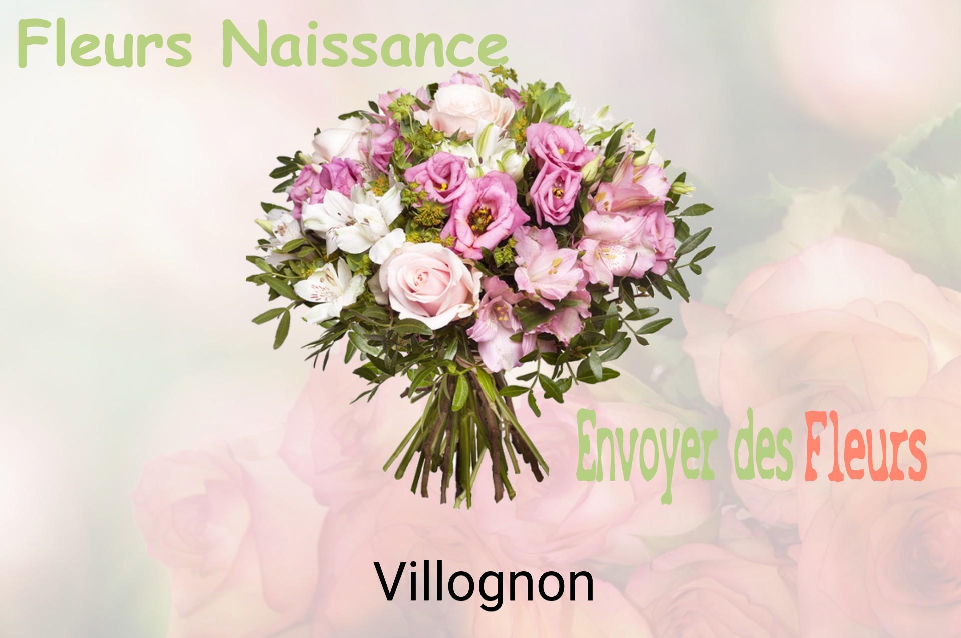 Bouquet de fleurs de naissance livré à Villognon